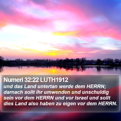Numeri 32:22 LUTH1912 Bible Verse Image