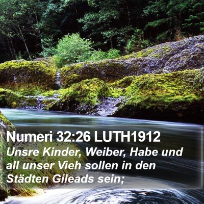 Numeri 32:26 LUTH1912 Bible Verse Image