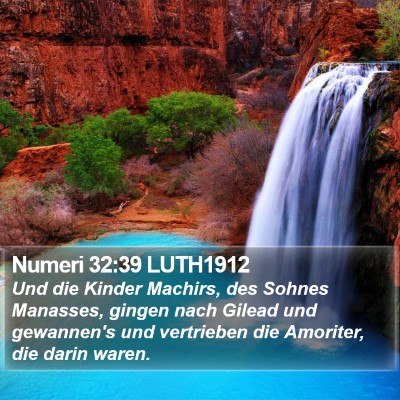 Numeri 32:39 LUTH1912 Bible Verse Image