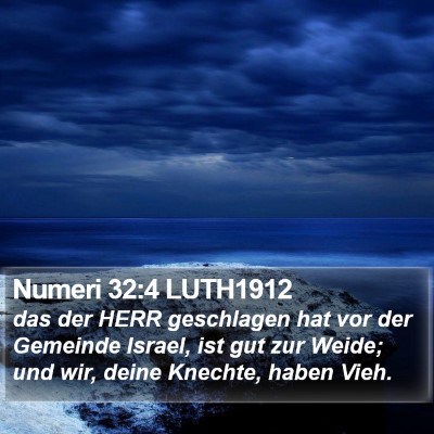 Numeri 32:4 LUTH1912 Bible Verse Image