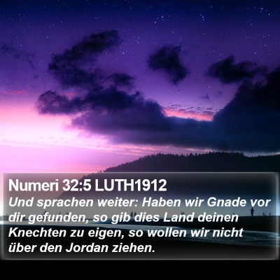 Numeri 32:5 LUTH1912 Bible Verse Image