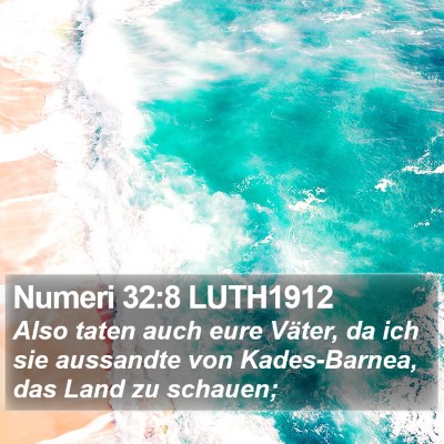 Numeri 32:8 LUTH1912 Bible Verse Image