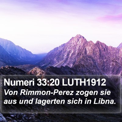 Numeri 33:20 LUTH1912 Bible Verse Image