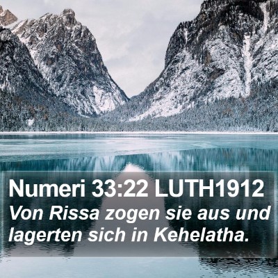 Numeri 33:22 LUTH1912 Bible Verse Image
