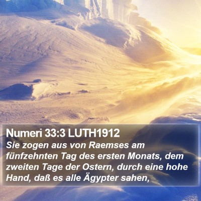 Numeri 33:3 LUTH1912 Bible Verse Image