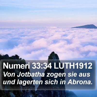 Numeri 33:34 LUTH1912 Bible Verse Image