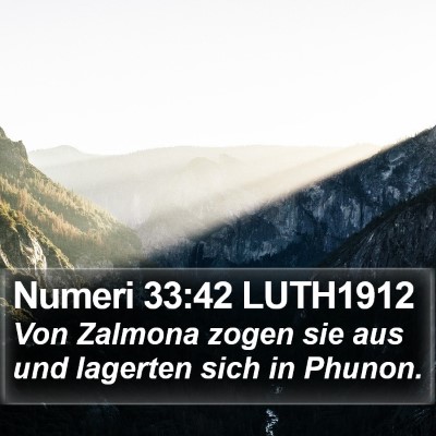 Numeri 33:42 LUTH1912 Bible Verse Image