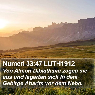 Numeri 33:47 LUTH1912 Bible Verse Image