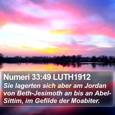 Numeri 33:49 LUTH1912 Bible Verse Image
