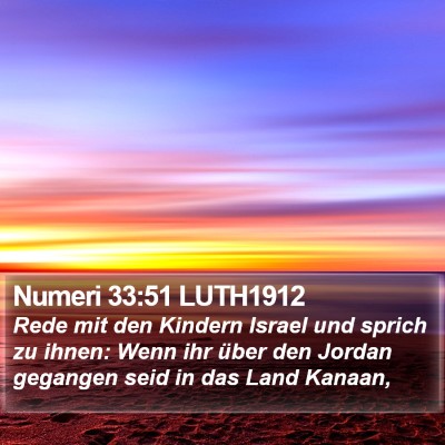 Numeri 33:51 LUTH1912 Bible Verse Image
