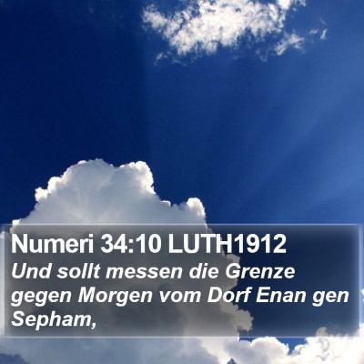 Numeri 34:10 LUTH1912 Bible Verse Image