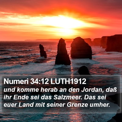 Numeri 34:12 LUTH1912 Bible Verse Image