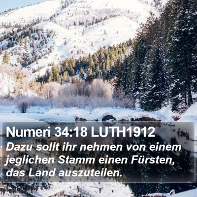 Numeri 34:18 LUTH1912 Bible Verse Image