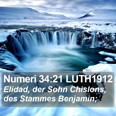 Numeri 34:21 LUTH1912 Bible Verse Image