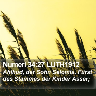 Numeri 34:27 LUTH1912 Bible Verse Image