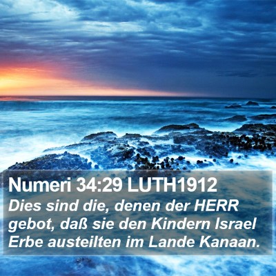 Numeri 34:29 LUTH1912 Bible Verse Image