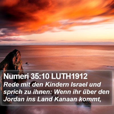 Numeri 35:10 LUTH1912 Bible Verse Image