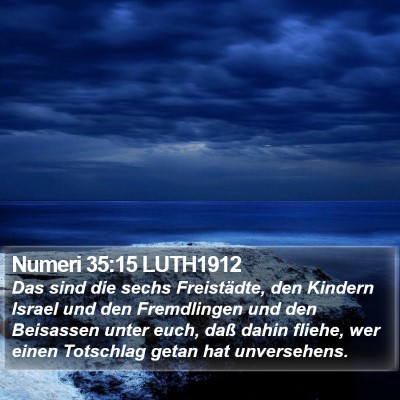 Numeri 35:15 LUTH1912 Bible Verse Image
