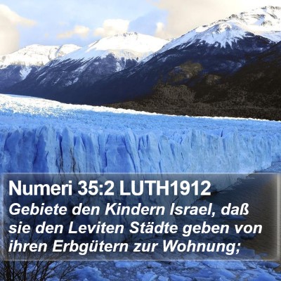 Numeri 35:2 LUTH1912 Bible Verse Image