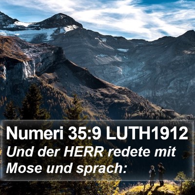 Numeri 35:9 LUTH1912 Bible Verse Image