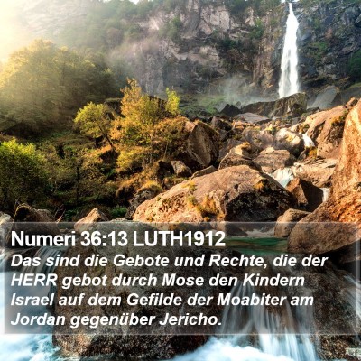 Numeri 36:13 LUTH1912 Bible Verse Image