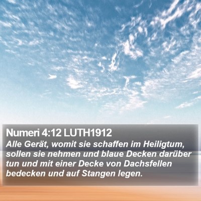 Numeri 4:12 LUTH1912 Bible Verse Image