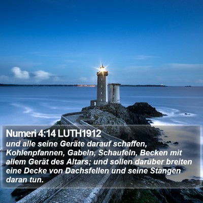 Numeri 4:14 LUTH1912 Bible Verse Image
