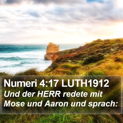 Numeri 4:17 LUTH1912 Bible Verse Image