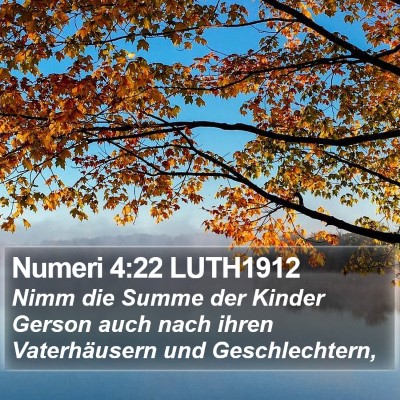 Numeri 4:22 LUTH1912 Bible Verse Image