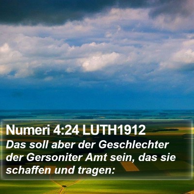 Numeri 4:24 LUTH1912 Bible Verse Image