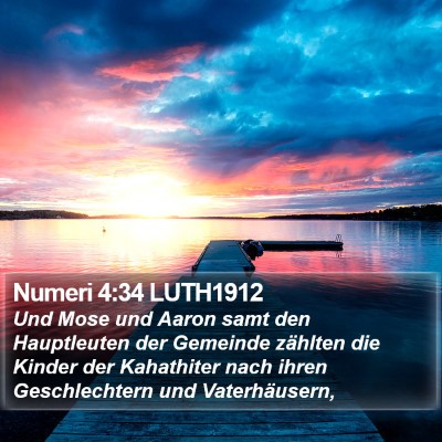 Numeri 4:34 LUTH1912 Bible Verse Image