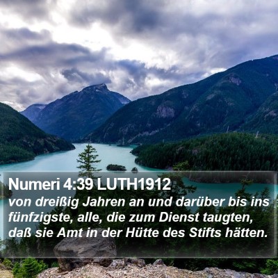 Numeri 4:39 LUTH1912 Bible Verse Image