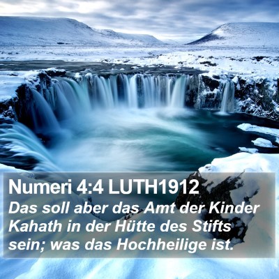 Numeri 4:4 LUTH1912 Bible Verse Image