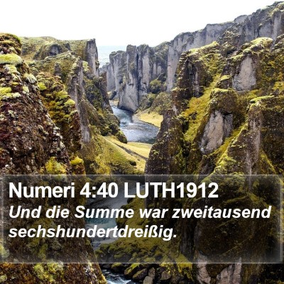 Numeri 4:40 LUTH1912 Bible Verse Image