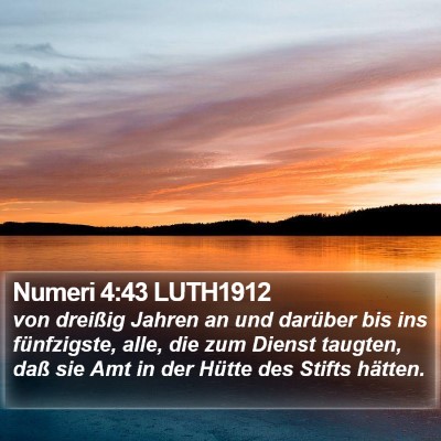 Numeri 4:43 LUTH1912 Bible Verse Image