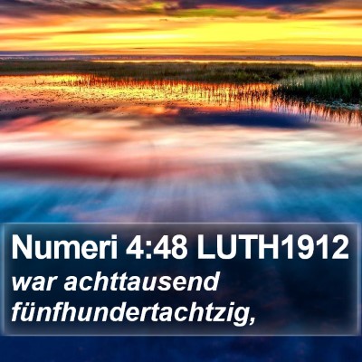 Numeri 4:48 LUTH1912 Bible Verse Image