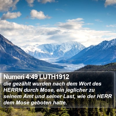 Numeri 4:49 LUTH1912 Bible Verse Image