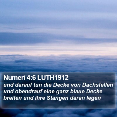 Numeri 4:6 LUTH1912 Bible Verse Image