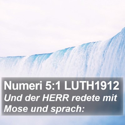Numeri 5:1 LUTH1912 Bible Verse Image