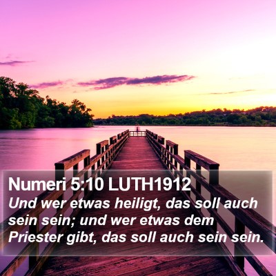 Numeri 5:10 LUTH1912 Bible Verse Image