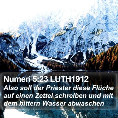 Numeri 5:23 LUTH1912 Bible Verse Image