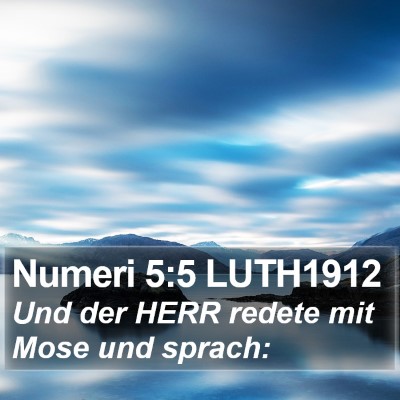 Numeri 5:5 LUTH1912 Bible Verse Image