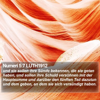 Numeri 5:7 LUTH1912 Bible Verse Image
