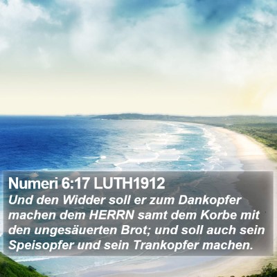 Numeri 6:17 LUTH1912 Bible Verse Image
