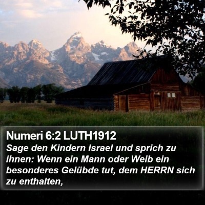 Numeri 6:2 LUTH1912 Bible Verse Image
