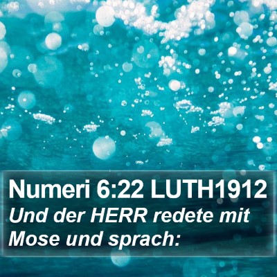 Numeri 6:22 LUTH1912 Bible Verse Image