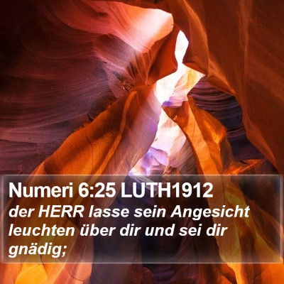Numeri 6:25 LUTH1912 Bible Verse Image