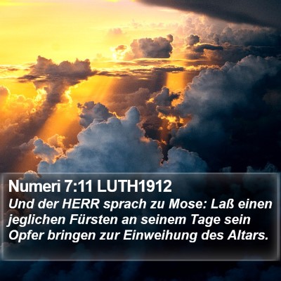 Numeri 7:11 LUTH1912 Bible Verse Image