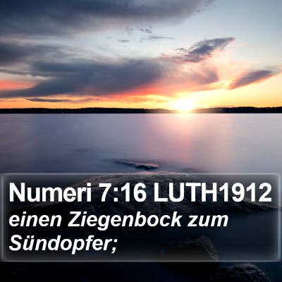 Numeri 7:16 LUTH1912 Bible Verse Image