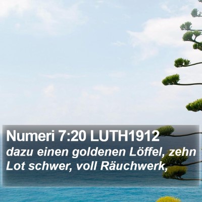 Numeri 7:20 LUTH1912 Bible Verse Image